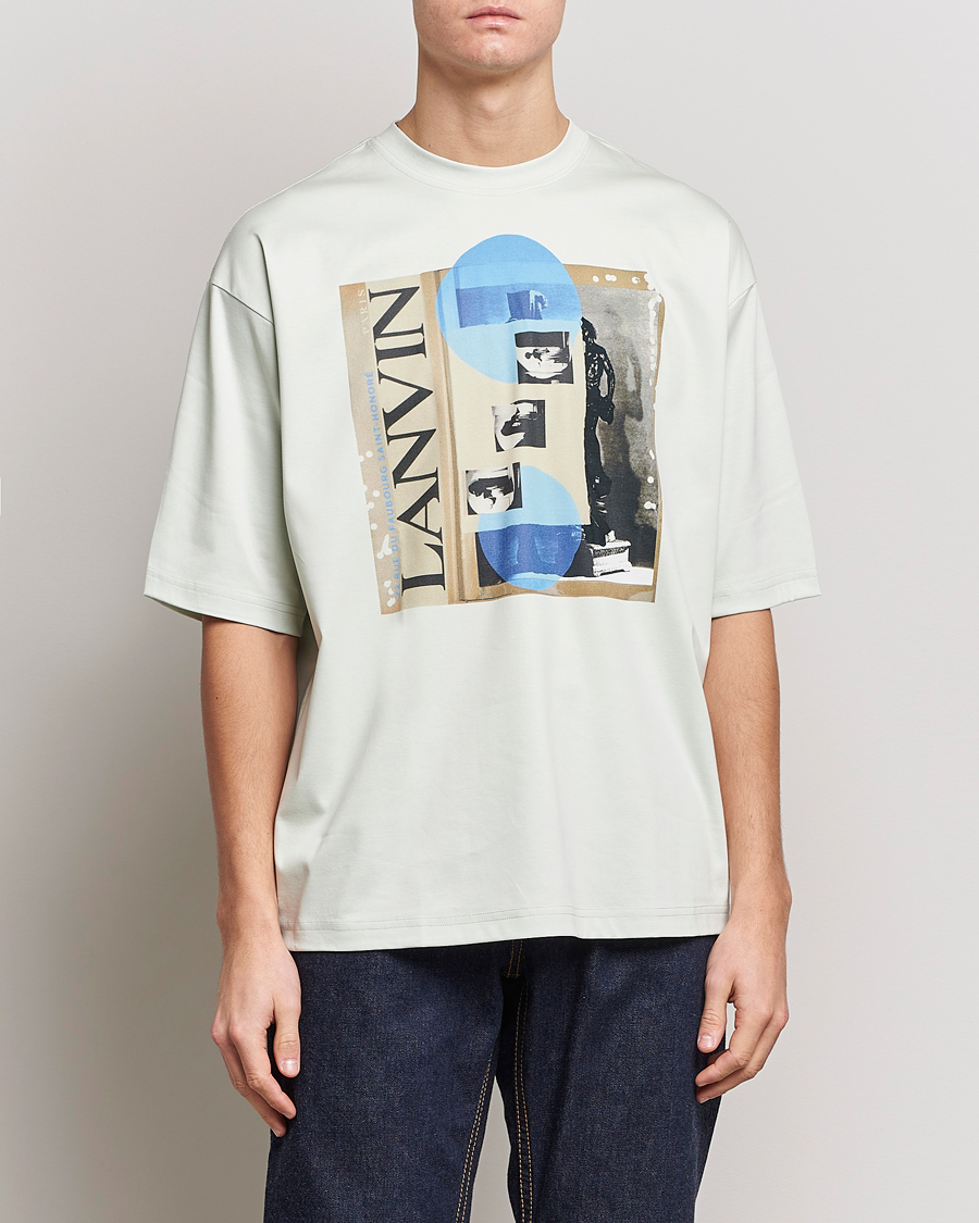 Herre | T-Shirts | Lanvin | Graphic Print T-Shirt Sage