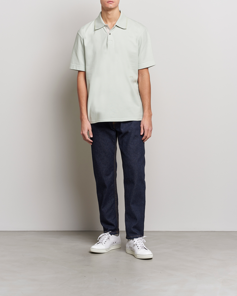 Herre | Polotrøjer | Lanvin | Embroidered Logo Polo Shirt Sage