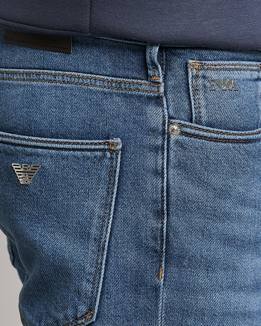 Emporio Armani Slim Fit Jeans Light Blue CareOfCarl.dk