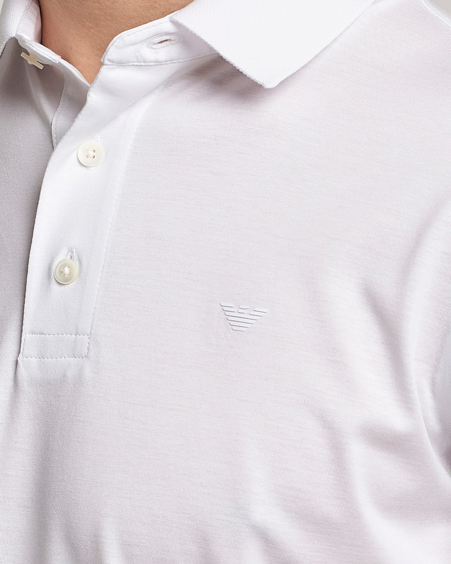 Herre | Polotrøjer | Emporio Armani | Cotton Tencel Polo White