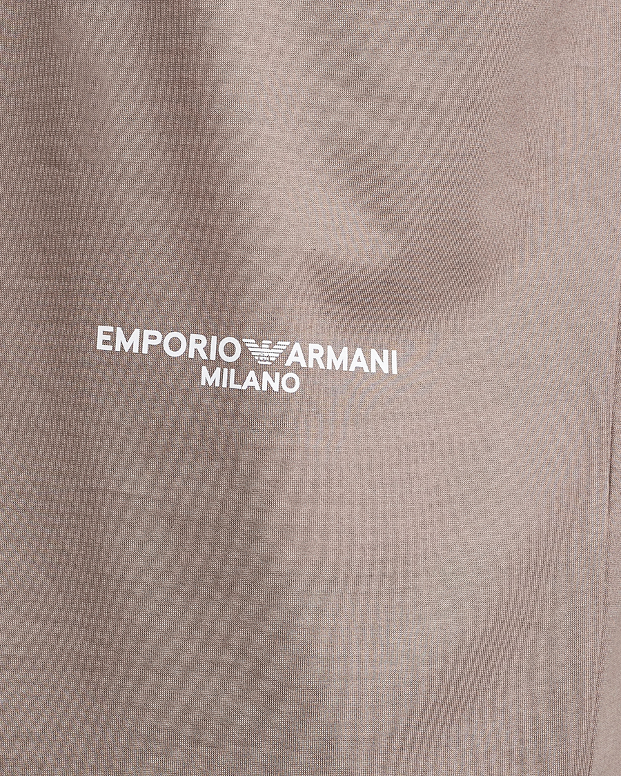 Herre | T-Shirts | Emporio Armani | Cotton T-Shirt Beige