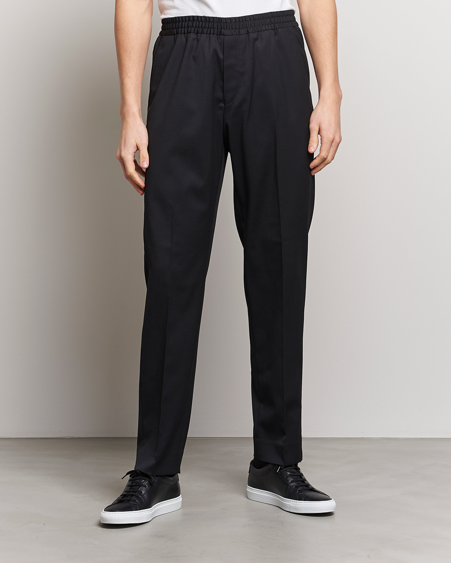 Herre | Filippa K | Filippa K | Relaxed Terry Wool Trousers Black