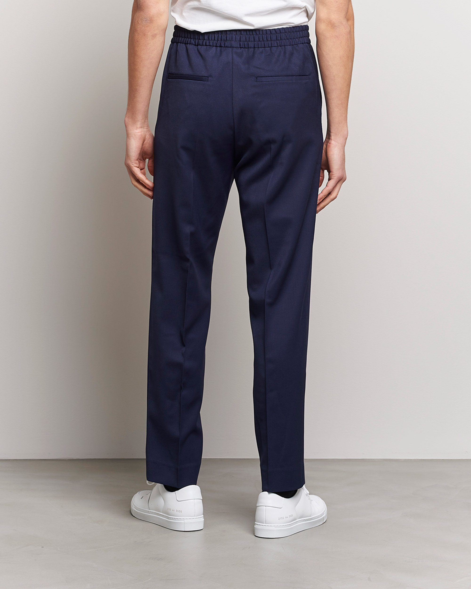 Herre | Bukser | Filippa K | Relaxed Terry Wool Trousers French Navy