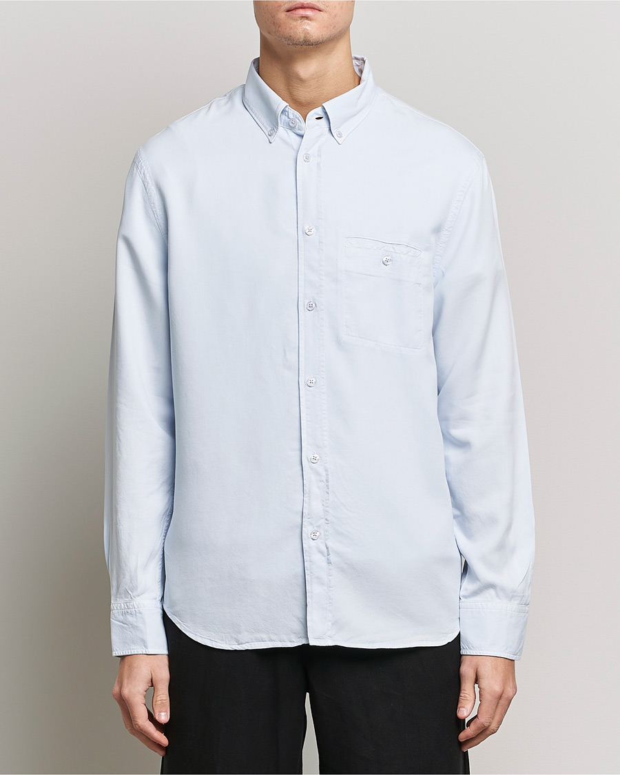 Herre | Casualskjorter | Filippa K | Zachary Lyocell Shirt Ice Blue