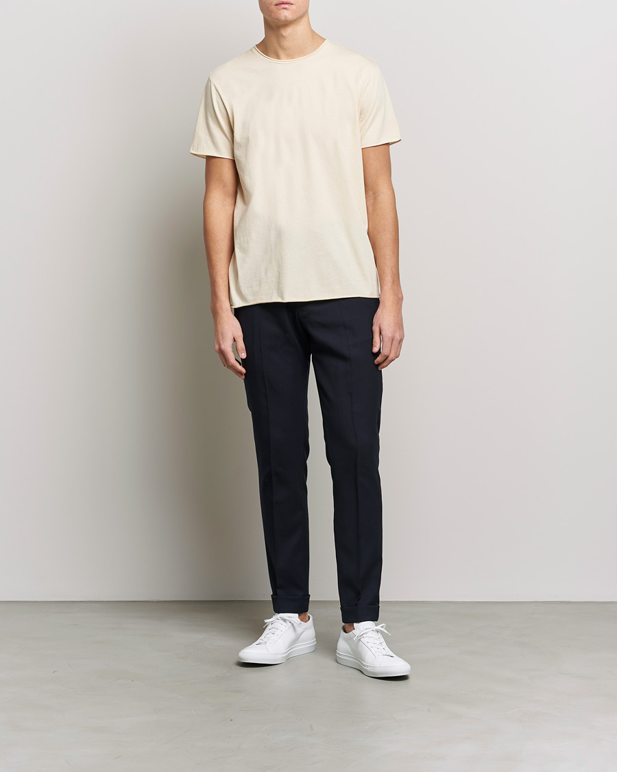 Herre | T-Shirts | Filippa K | Roll Neck Tee Vanilla