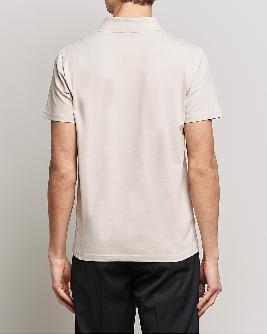 Herre | Polotrøjer | Filippa K | Stretch Cotton Polo Tee Sand