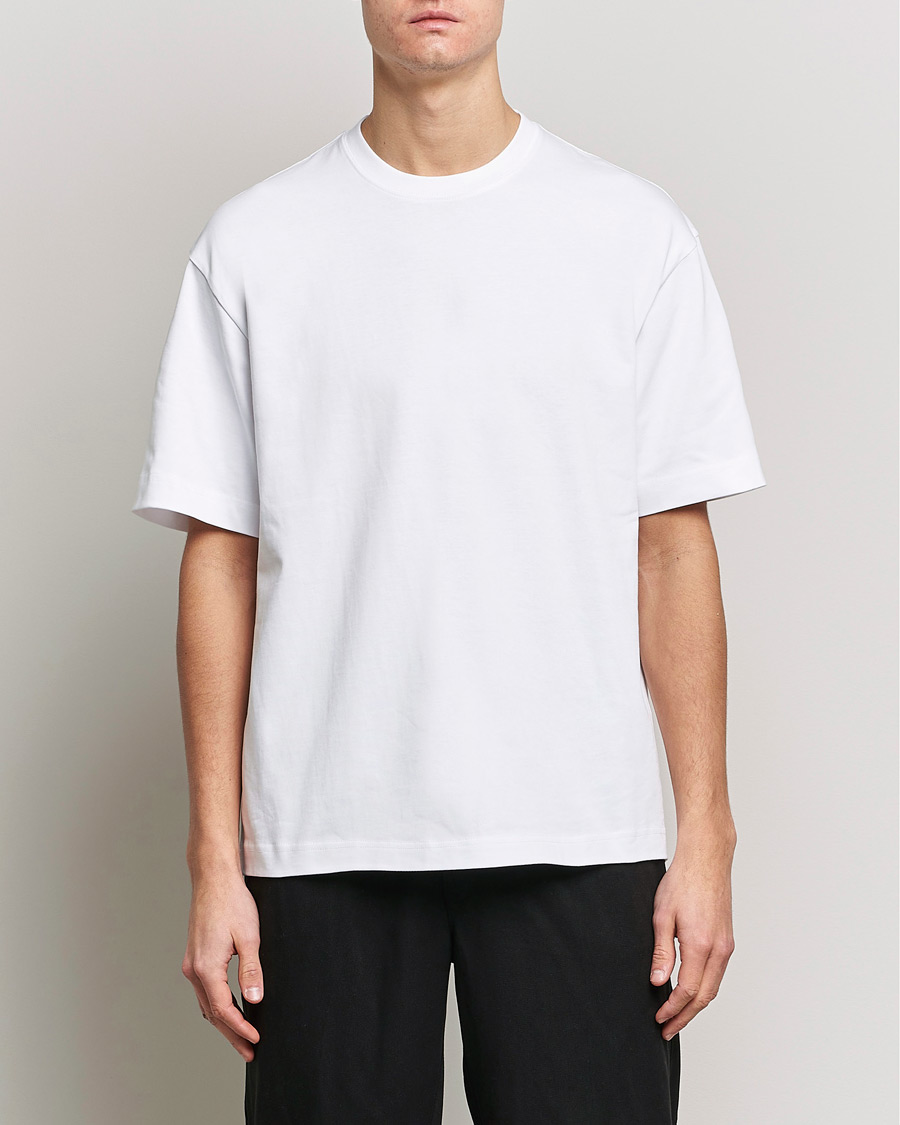 Herre | Hvide t-shirts | Filippa K | Heavy Cotton Crew Neck T-Shirt White