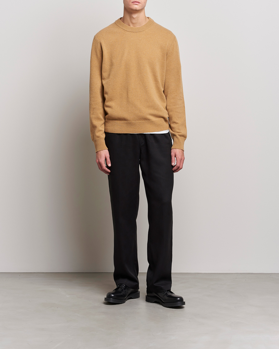 Herre | Trøjer | Filippa K | Relaxed Wool Sweater Butterscotch