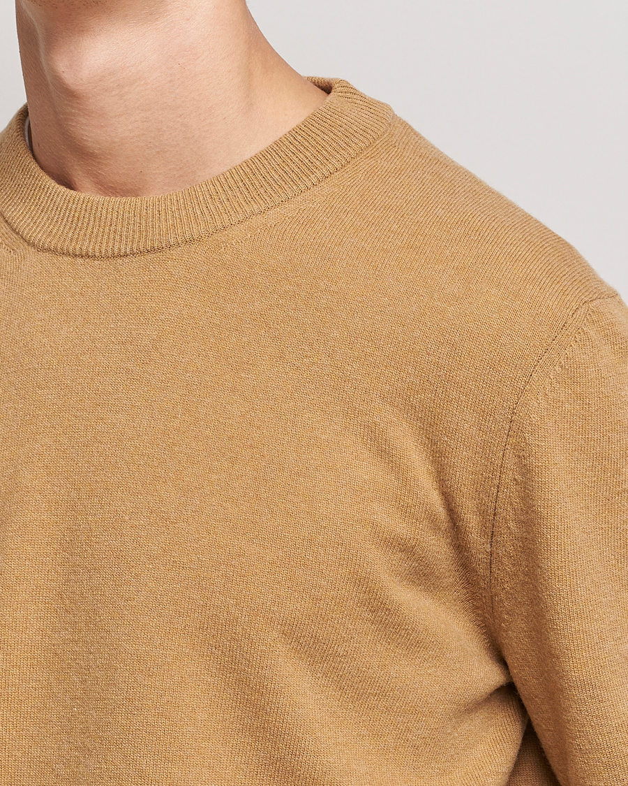 Herre | Trøjer | Filippa K | Relaxed Wool Sweater Butterscotch