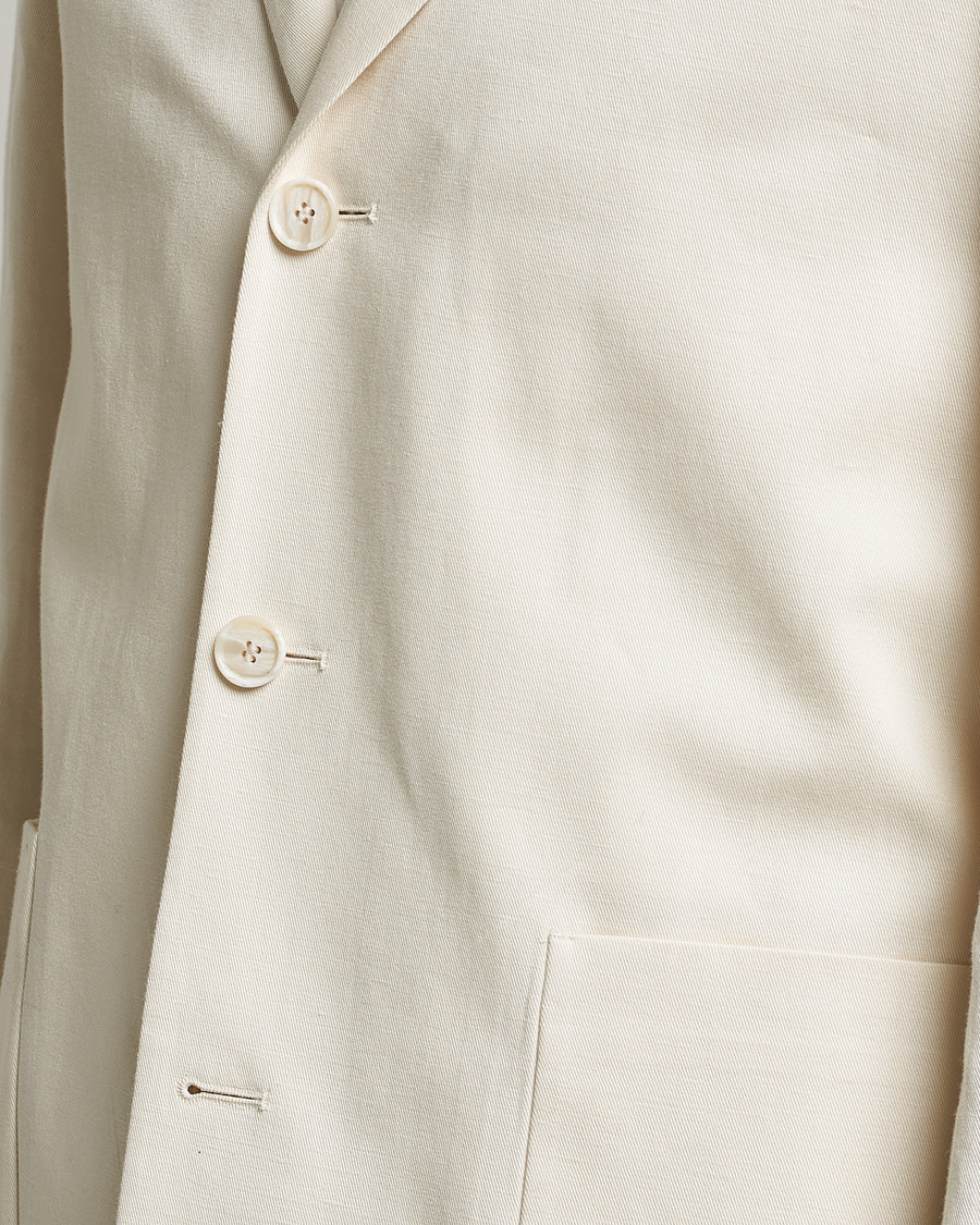 Herre | Blazere & jakker | Filippa K | Cotton Linen Blazer Bone White