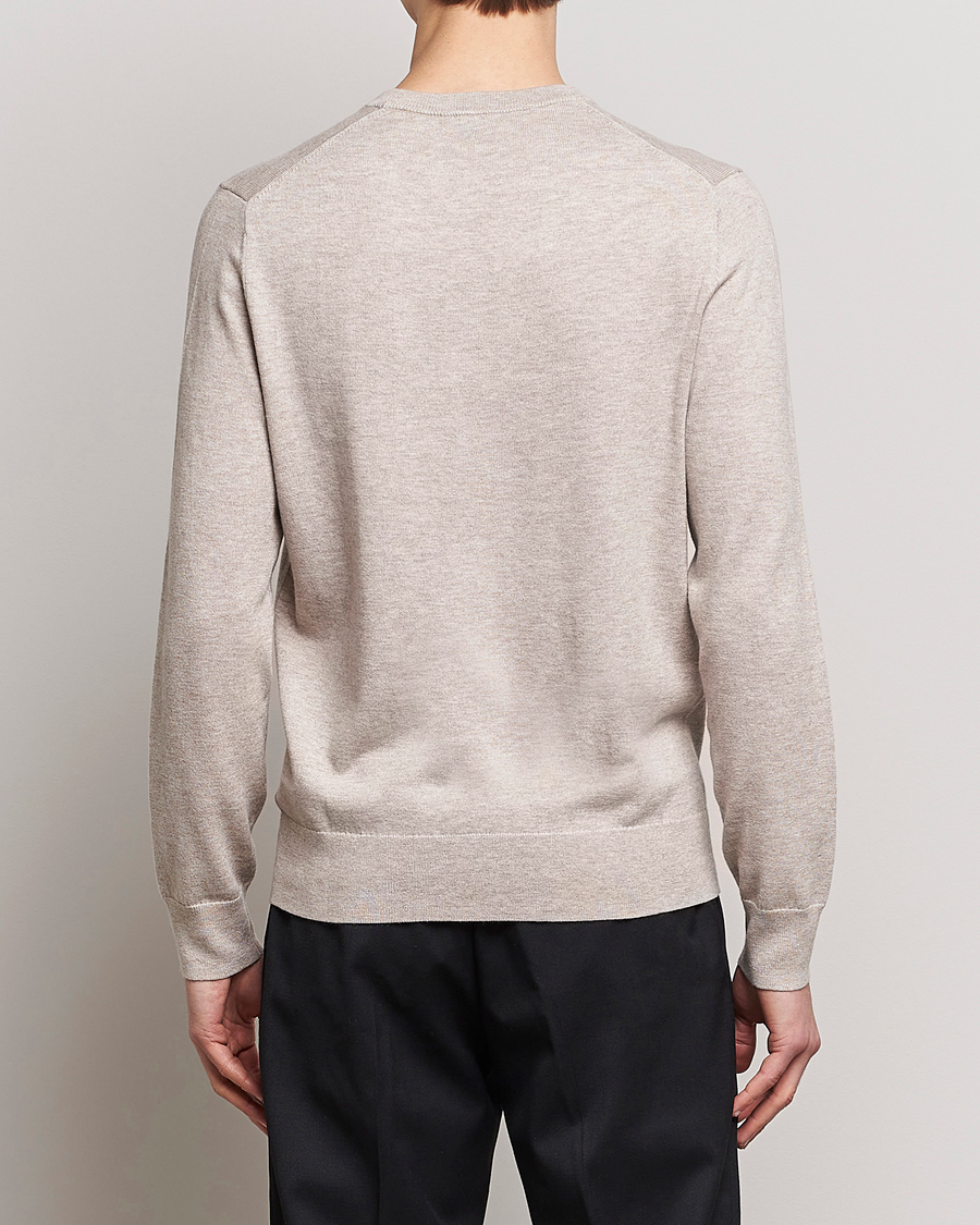 Herre | Trøjer | Filippa K | Cotton Merino Sweater Beige Melange