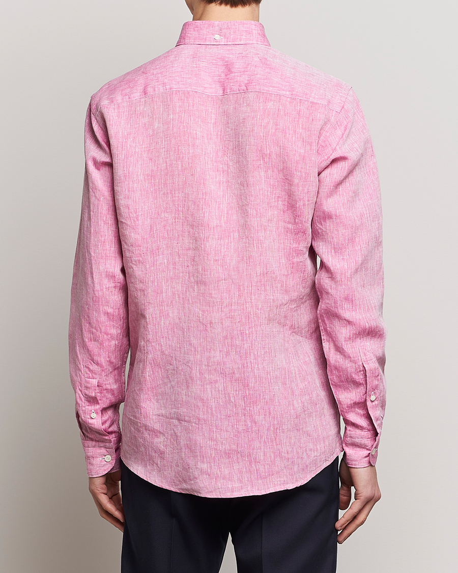 Herre | Skjorter | Eton | Slim Fit Linen Shirt Pink