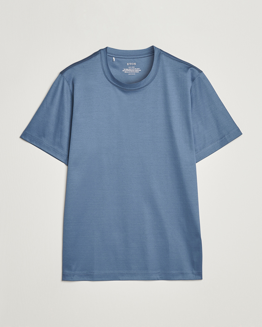 Herre | T-Shirts | Eton | Filo Di Scozia T-Shirt Gray
