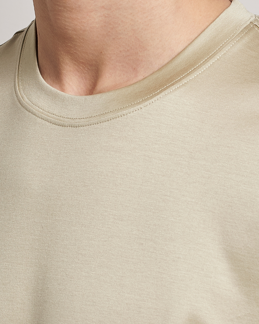 Herre | T-Shirts | Eton | Filo Di Scozia T-Shirt Light Brown