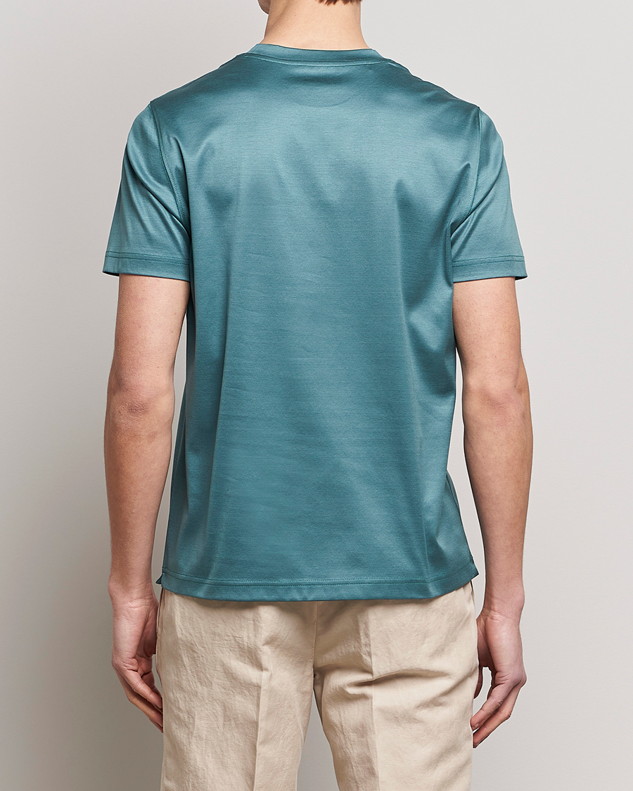 Herre | T-Shirts | Eton | Filo Di Scozia T-Shirt Green