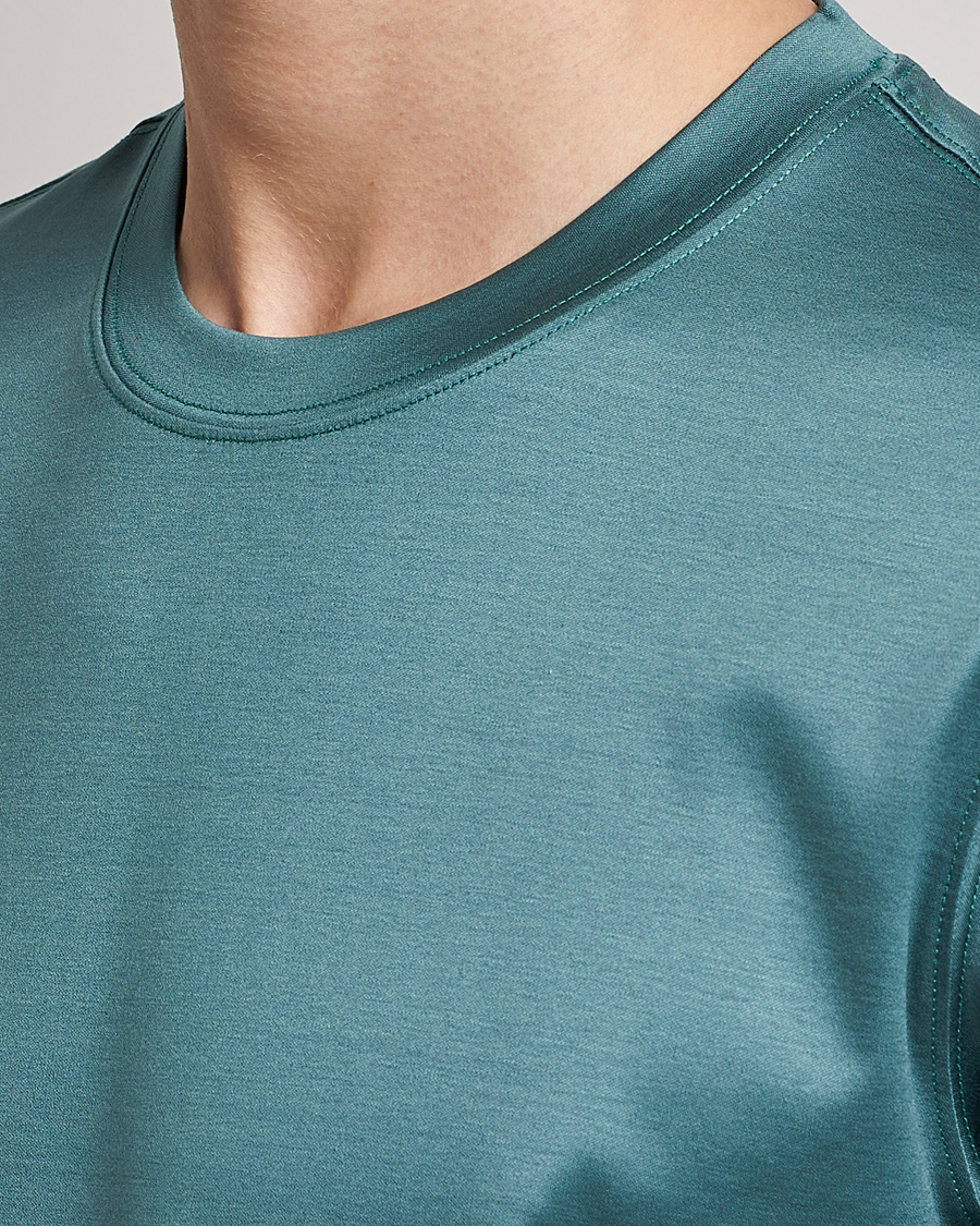 Herre | T-Shirts | Eton | Filo Di Scozia T-Shirt Green