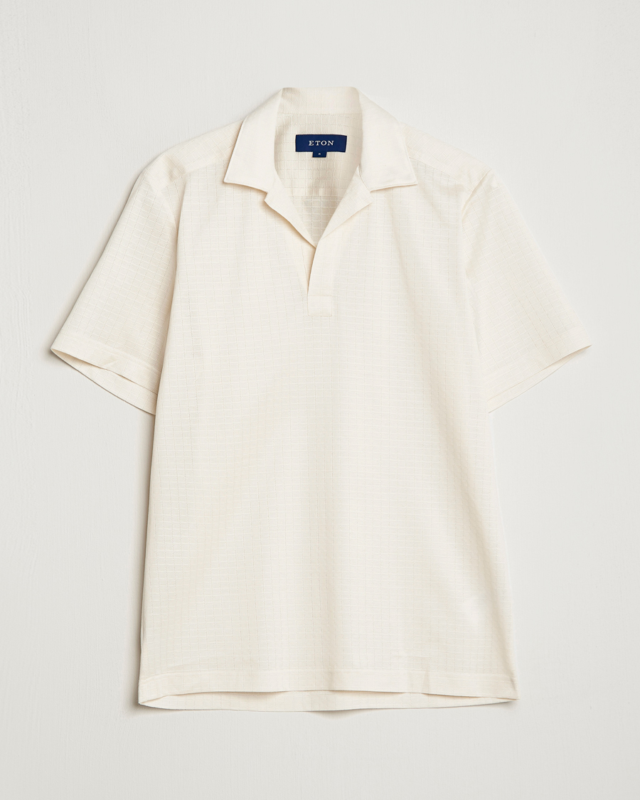 Herre | Polotrøjer | Eton | Filo Di Scozia Open Collor Shirt White