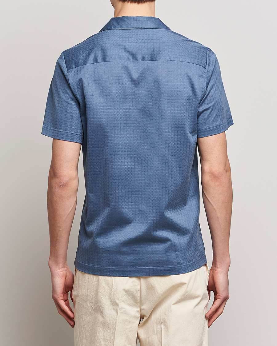 Herre | Polotrøjer | Eton | Filo Di Scozia Open Collor Shirt Light Blue