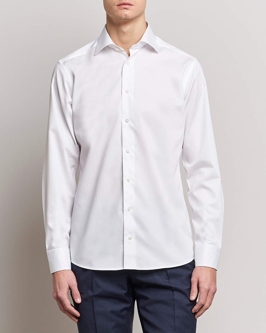 Herre | Poloskjorter | Eton | Fine Pique Shirt White