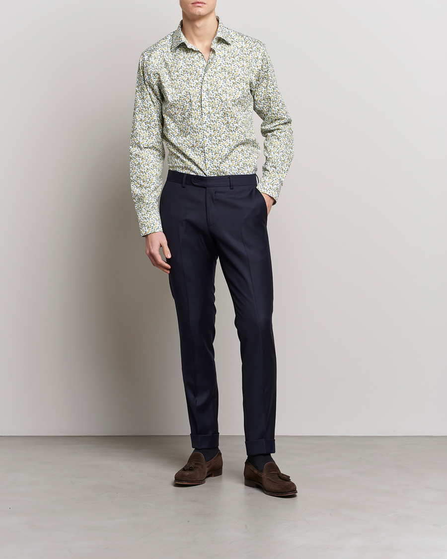Herre | Skjorter | Eton | Signature Twill Slim Fit Shirt Lemon Print