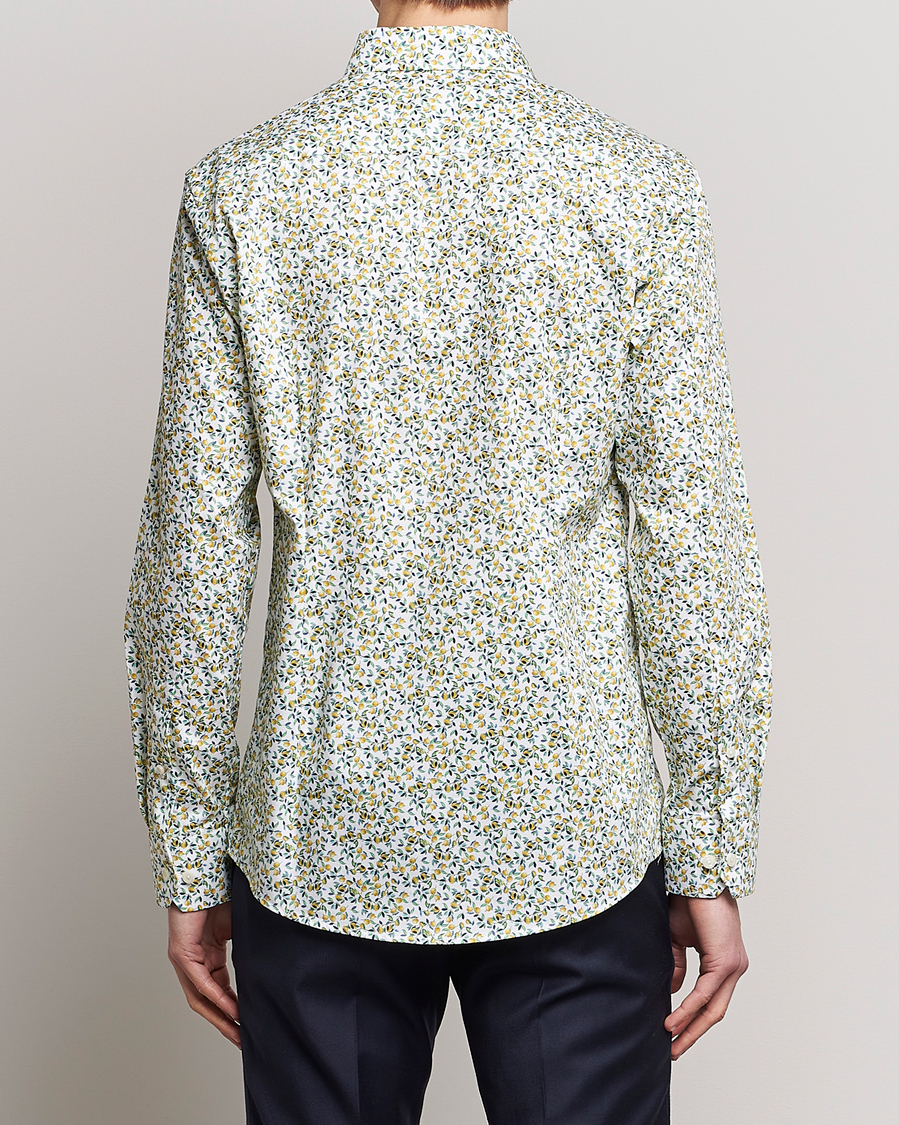 Herre | Skjorter | Eton | Signature Twill Slim Fit Shirt Lemon Print