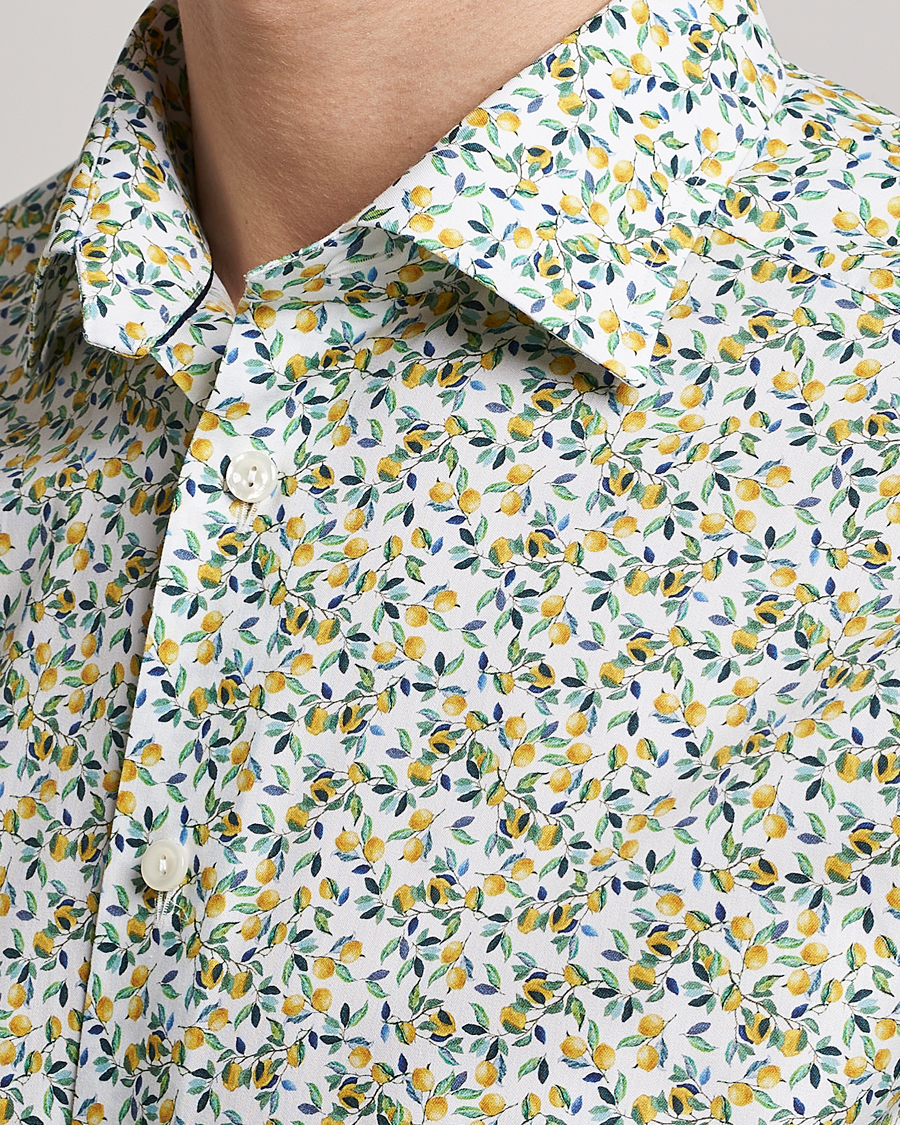 Eton Signature Slim Fit Shirt Lemon Print -