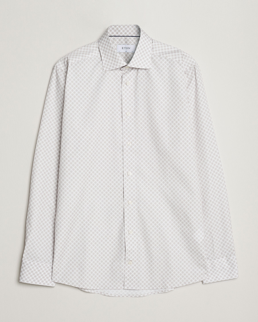 Herre | Skjorter | Eton | Signature Poplin Shirt Brown
