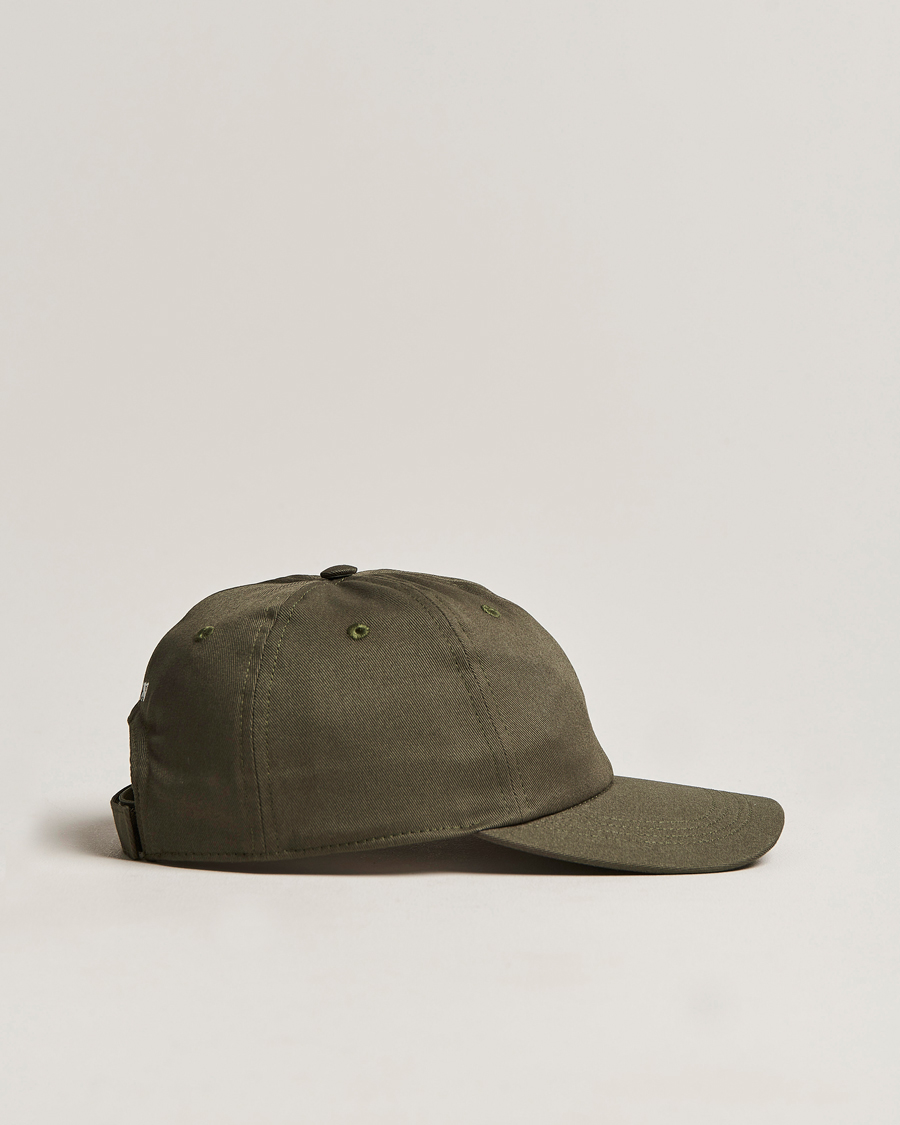 Herre | Eton Cotton Baseball Cap Green | Eton | Cotton Baseball Cap Green