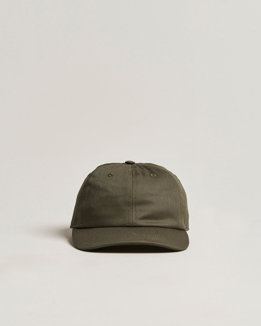 Herre | Eton Cotton Baseball Cap Green | Eton | Cotton Baseball Cap Green