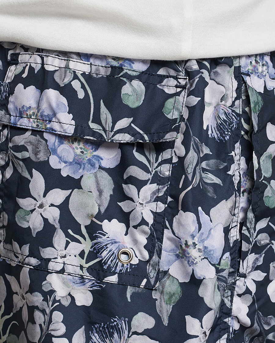 Herre | Badebukser | Eton | Floral Swim Shorts Navy Blue