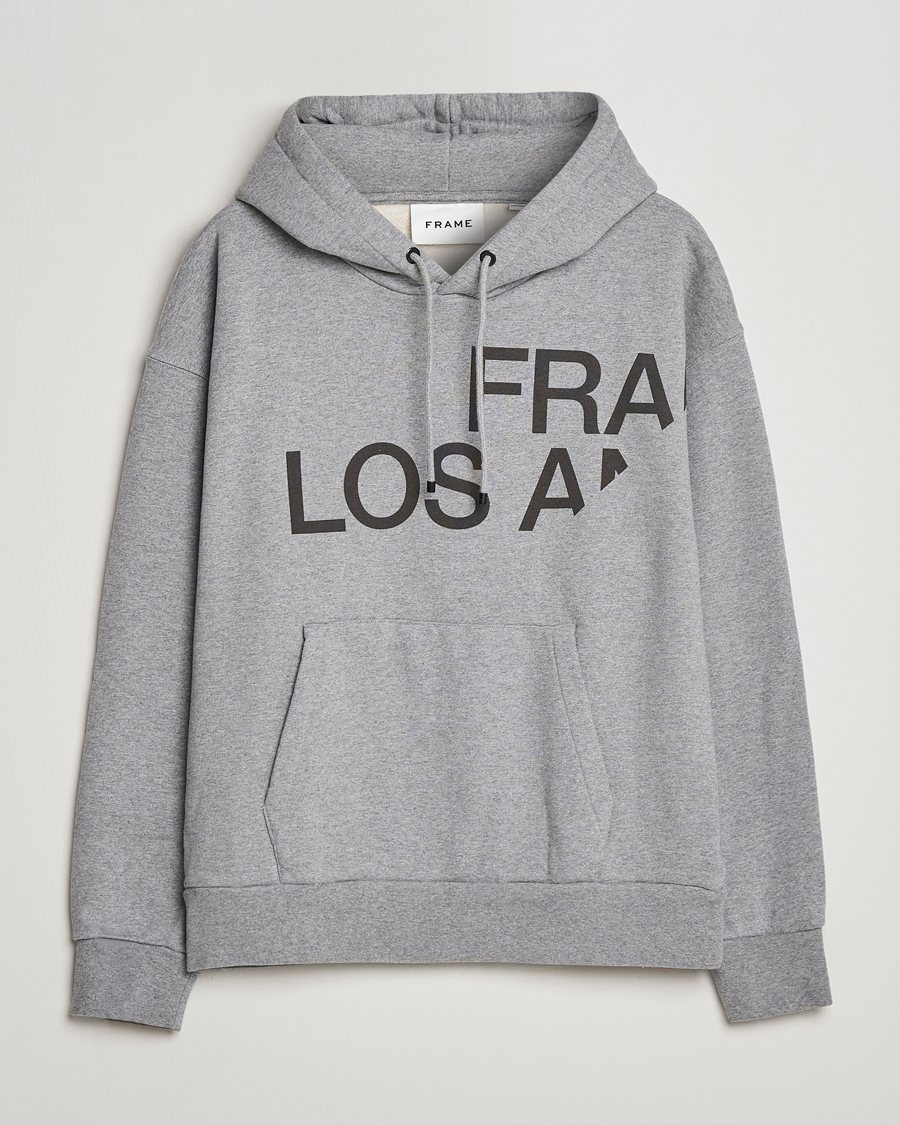 Herre | Trøjer | FRAME | Logo Hoodie Grey Melange