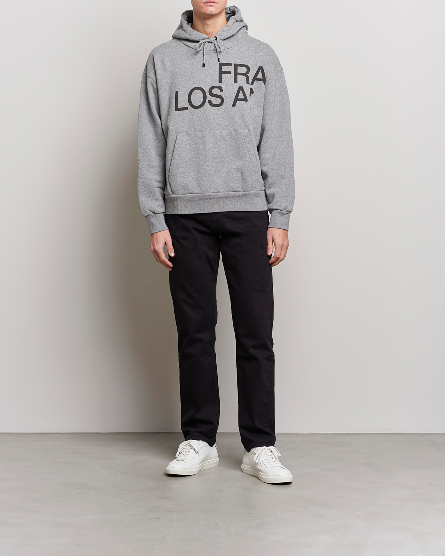 Herre | Trøjer | FRAME | Logo Hoodie Grey Melange