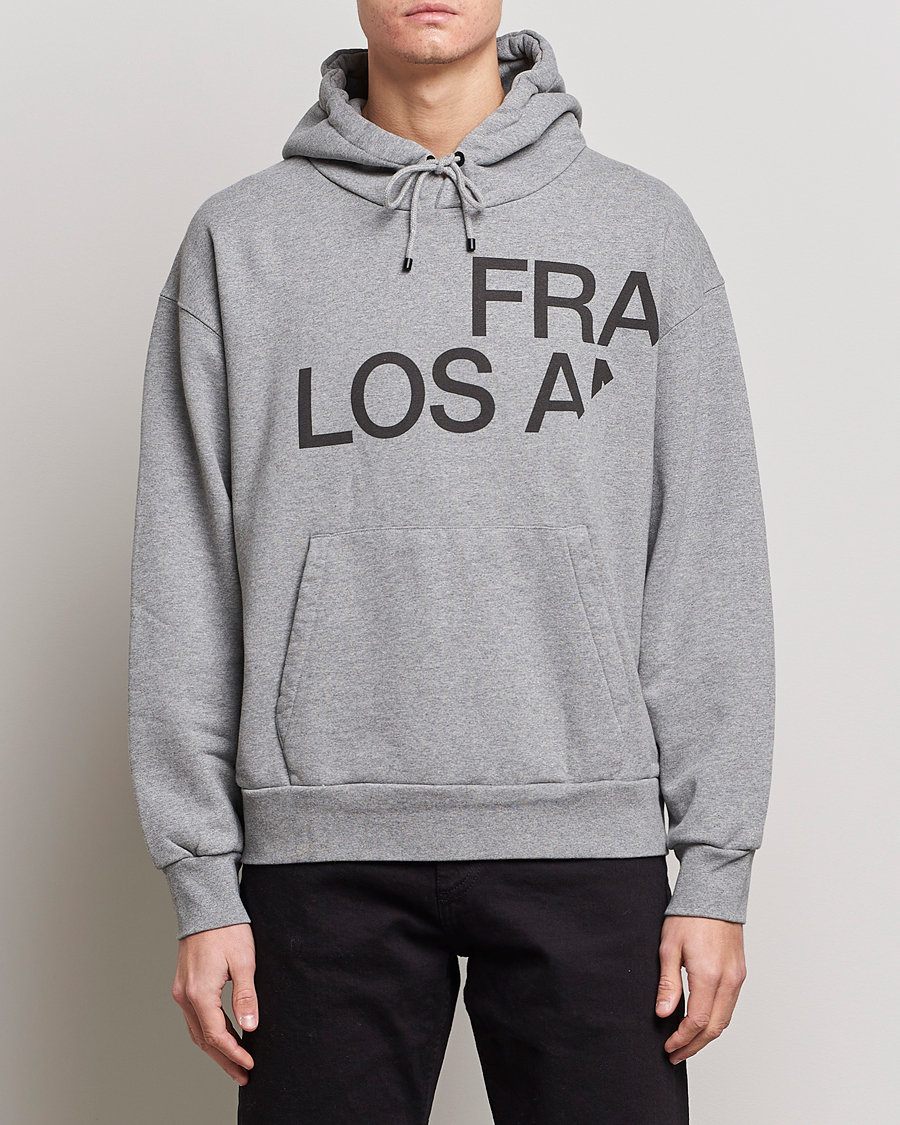 Herre | Trøjer | FRAME | Logo Hoodie Grey Melange