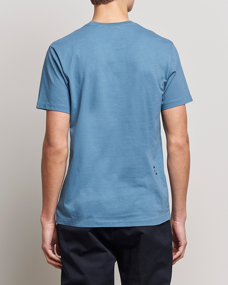 Herre | T-Shirts | FRAME | Logo T-Shirt Grey Blue