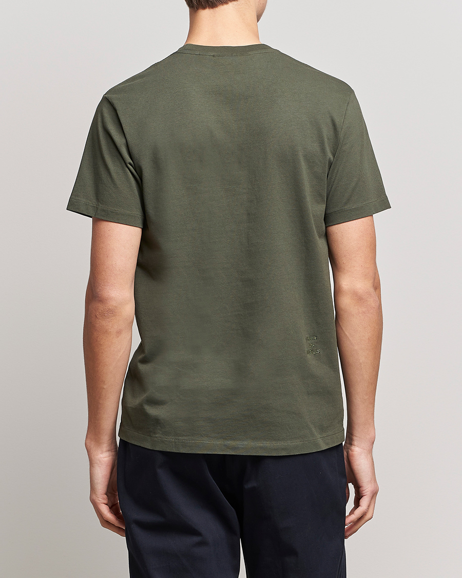 Herre | T-Shirts | FRAME | Logo T-Shirt Olive Green