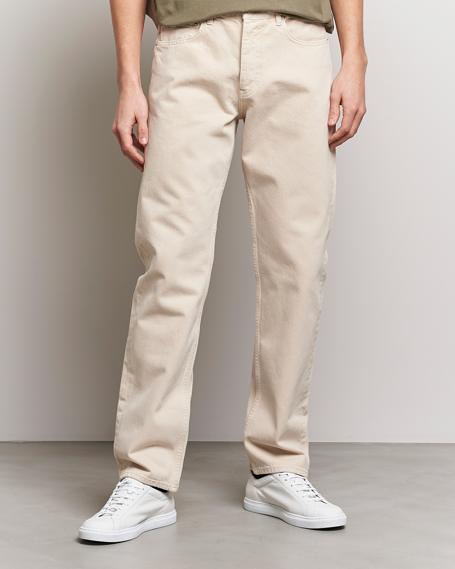 Herre | Straight leg | FRAME | The Straight Jean White Beige