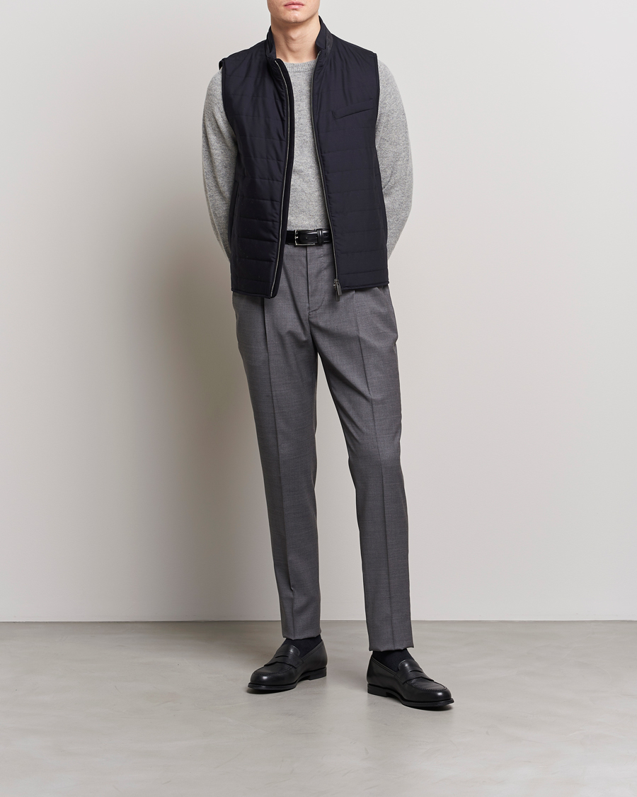 Herre | Veste | Canali | Impeccabile Padded Gilet Navy