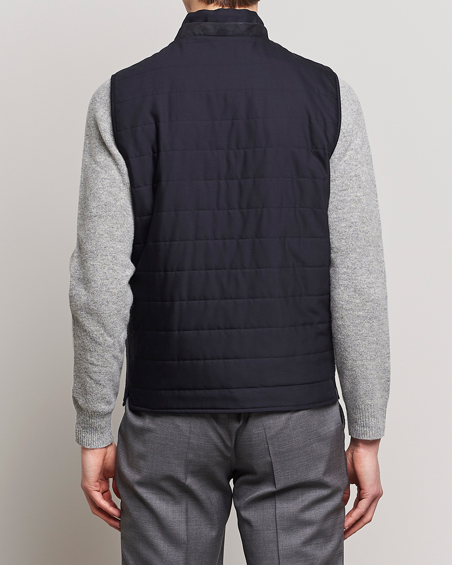 Herre | Veste | Canali | Impeccabile Padded Gilet Navy