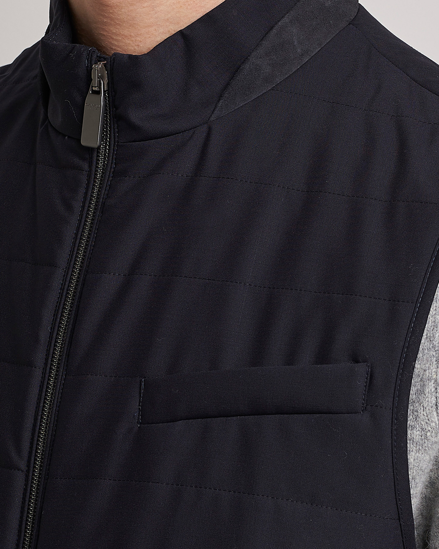 Herre | Veste | Canali | Impeccabile Padded Gilet Navy