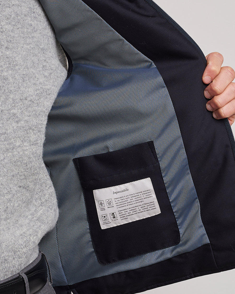 Herre | Veste | Canali | Impeccabile Padded Gilet Navy