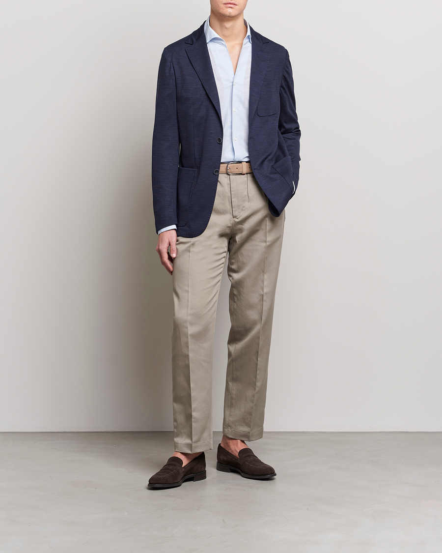 Herre | Blazere & jakker | Canali | Wool Jersey Blazer Navy