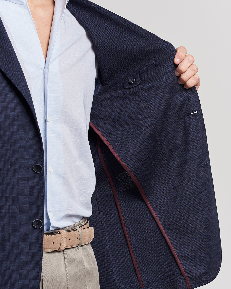 Herre | Blazere & jakker | Canali | Wool Jersey Blazer Navy
