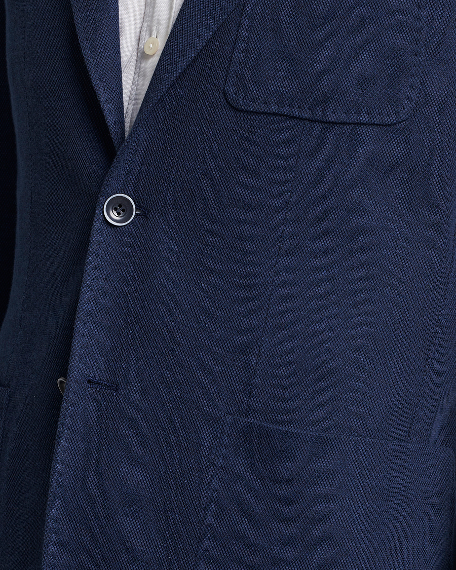 Herre | Blazere & jakker | Canali | Cotton Stretch Jersey Blazer Navy