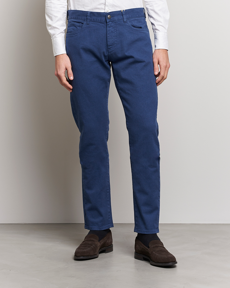 Herre | 5-pocket bukser | Canali | Slim Fit 5-Pocket Pants Dark Blue
