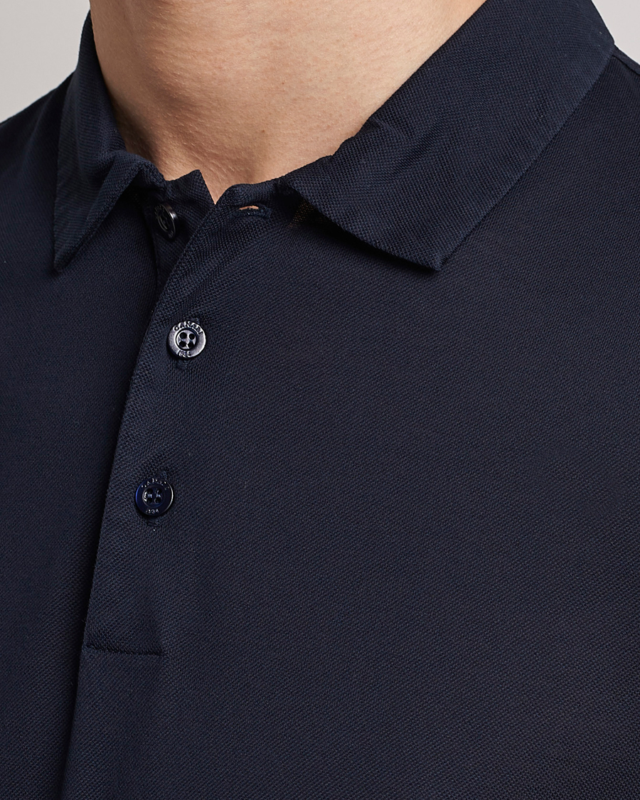 Herre | Polotrøjer | Canali | Short Sleeve Polo Pique Navy