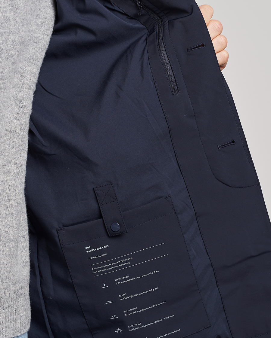 Herre | Jakker | NN07 | Kim Waterproof Car Coat Navy Blue
