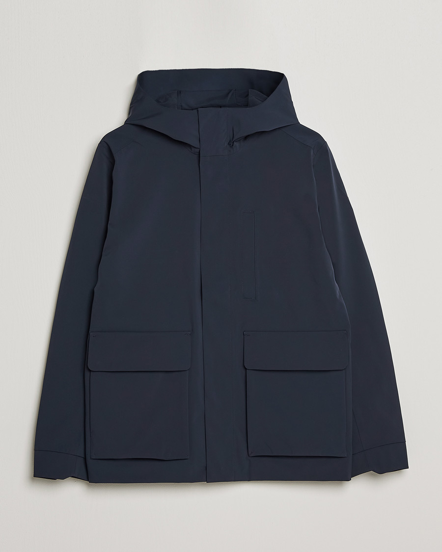 Herre | Jakker | NN07 | Beck Waterproof Field Jacket Navy Blue