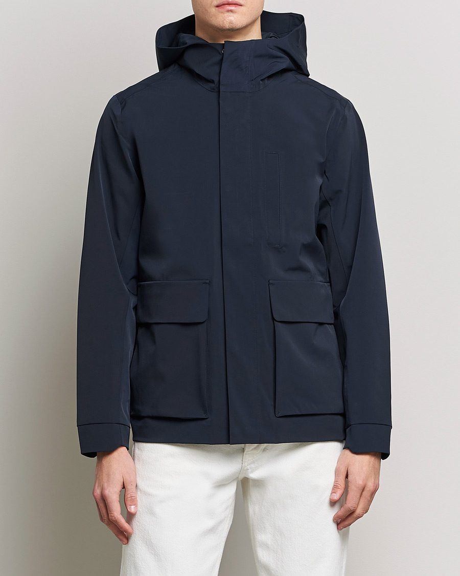 Herre | Field jackets | NN07 | Beck Waterproof Field Jacket Navy Blue