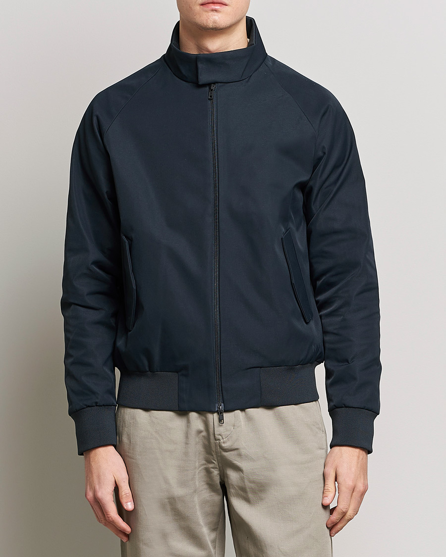 Herre | Jakker | NN07 | Dawson Light Harrington Jacket Navy Blue