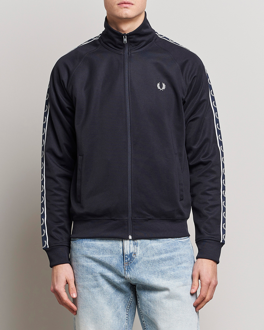 Herre |  | Fred Perry | Taped Track Jacket Navy/White